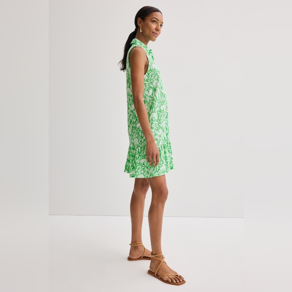NWOT Lilly Pulitzer Riegan Dress - Fauna Green - Tulip To Tango - LARGE - Picture 6 of 8